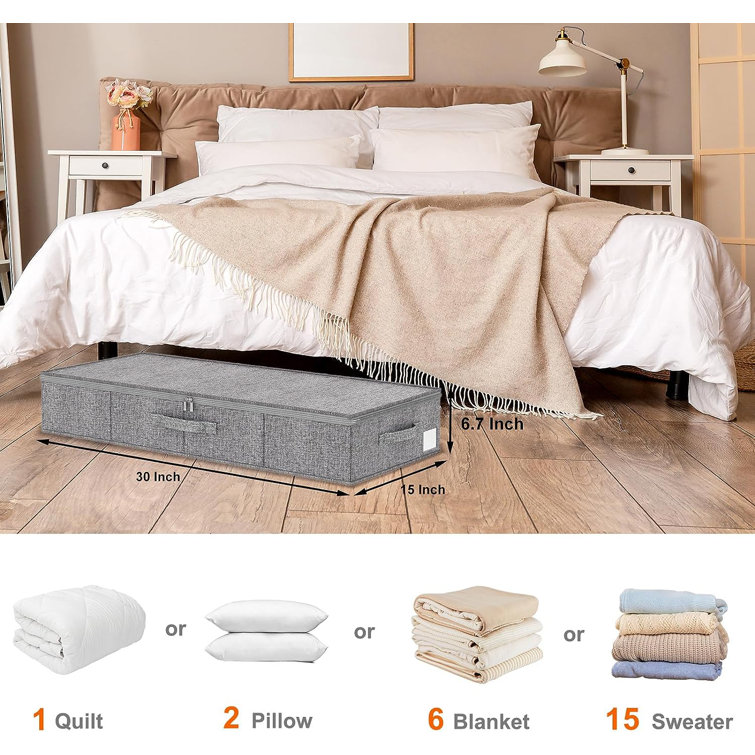 Blanket storage 2025 under bed